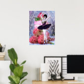 Sugar Plum Fairy Ballerina Fantasy Art Poster (Thuiskantoor)