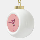 Sugar Plum Fairy Ballerina Keramische Bal Ornament (Rechts)