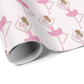 Sugar Plum Fairy Ballerina Nutkraker Ballet Cadeaupapier (Rol Hoek)