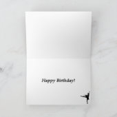 Sugar Plum Fairy Ballerina Verjaardag Kaart (Binnen)