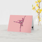 Sugar Plum Fairy Ballerina Verjaardag Kaart (Gele Bloem)