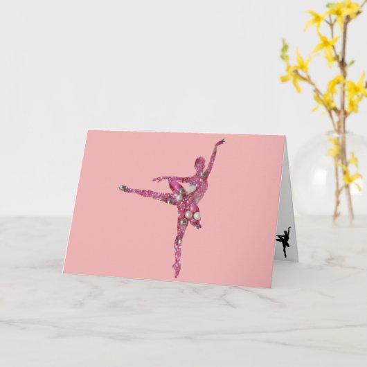 Sugar Plum Fairy Ballerina Verjaardag Kaart (Gele Bloem)