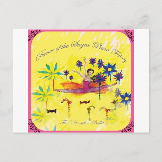 Sugar Plum Fairy Briefkaart (Voorkant)