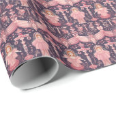 Sugar Plum Fairy, Elegante Notenkraker Wonderland Cadeaupapier (Rol Hoek)