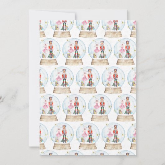 Sugar Plum Fairy en Notenkraker magische verjaarda Kaart (Achterkant)