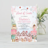 Sugar Plum Fairy Gingerbrood House Birthday Kaart (Staand voorkant)