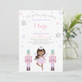 Sugar Plum Fairy Invitation Nutkraker Invitation Kaart (Staand voorkant)