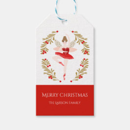 Sugar Plum Fairy Kerstcadeau Label Cadeaulabel