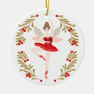 Sugar Plum Fairy kerstversiering Keramisch Ornament