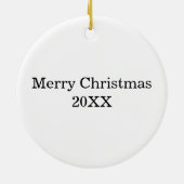 Sugar Plum Fairy kerstversiering Keramisch Ornament (Achterkant)