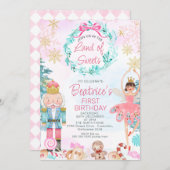 Sugar Plum Fairy Land of Sweets Verjaardag Kaart (Voorkant / Achterkant)