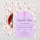 Sugar Plum Fairy Notenkraker Verjaardagsfoto Kaart (Voorkant / Achterkant)