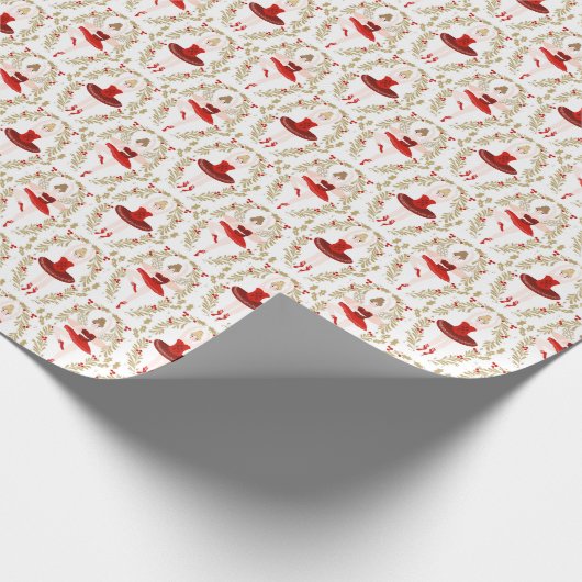 Sugar Plum Fairy Nutkraker Kerstmis Cadeaupapier (Hoek)