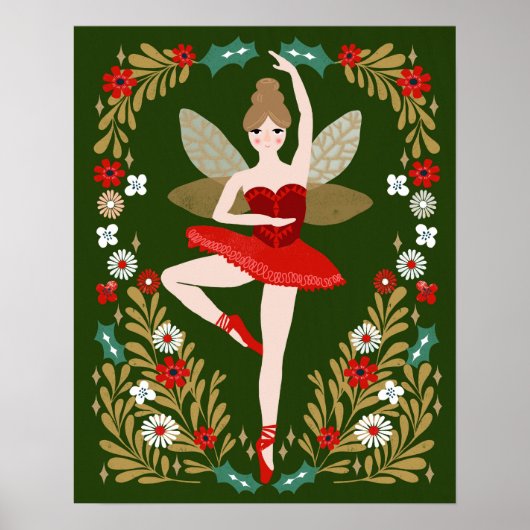 Sugar Plum Fairy - Nutkraker Kerstmis Poster (Voorkant)