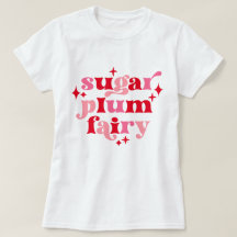 Sugar Plum Fairy Typografie Art Pink & Red