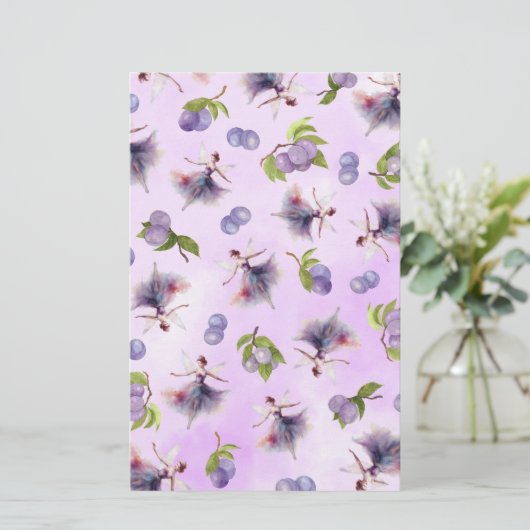 Sugar Plum Fairy Waterverf Soap Wrap Papier Blad (Staand voorkant)