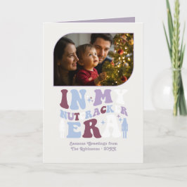 Sugar Plum Fun Retro Christmas Photos Feestdagen Kaart