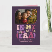 Sugar Plum Fun Retro Christmas Photos Feestdagen Kaart (Voorkant)