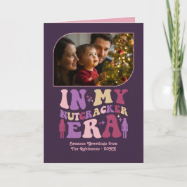 Sugar Plum Fun Retro Christmas Photos Feestdagen Kaart