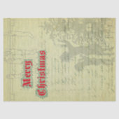 Sugar Plum-kerstontkoppeling Tissuepapier (Voorkant)