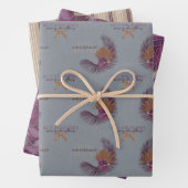 Sugar Plum - Mele Set, HI-stijl Kerstmis Inpakpapier Vel (In situ)