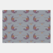 Sugar Plum - Mele Set, HI-stijl Kerstmis Inpakpapier Vel (Voorkant)