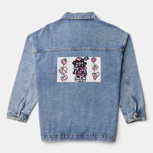 Sugar plum nutcracker denim jacket (Achterkant)