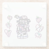 Sugar plum nutcracker glazen onderzetter (Achterkant)