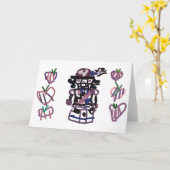 Sugar plum nutcracker kaart (Gele Bloem)