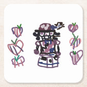 Sugar plum nutcracker kartonnen onderzetters (Voorkant)