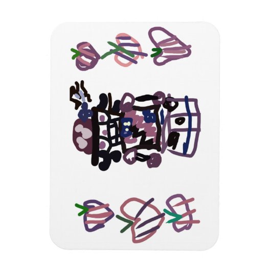 Sugar plum nutcracker magneet (Verticaal)