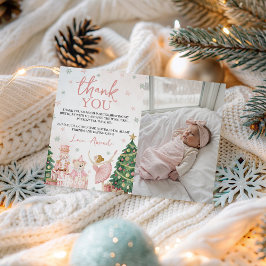 Sugar Plum Nutcracker Photo Thank You Kaart