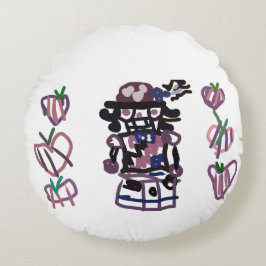 Sugar plum nutcracker rond kussen