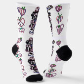 Sugar plum nutcracker sokken (Gebogen)