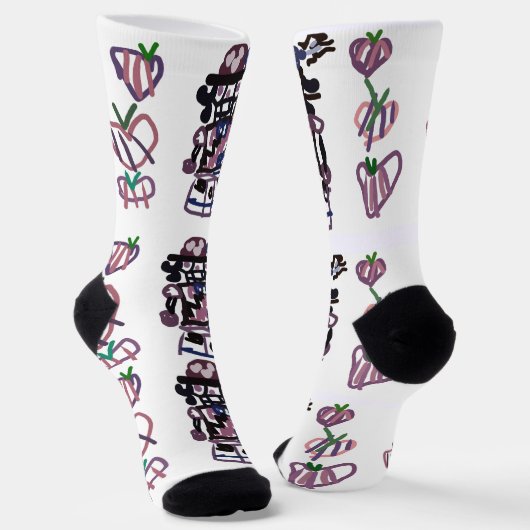 Sugar plum nutcracker sokken (Gebogen)