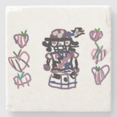 Sugar plum nutcracker stenen onderzetter (Voorkant)