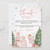 Sugar Plum Nutcracker Thank You Card Kaart (Voorkant)
