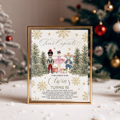 Sugar Plum Nutcracker Time Capsule Sign Reclamebord Met Voetstuk