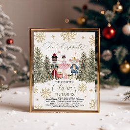 Sugar Plum Nutcracker Time Capsule Sign Reclamebord Met Voetstuk