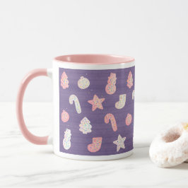 Sugar Plum Paarse Kerstkoekjes Mok
