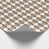 Sugar Plum Pudding Britse Kerstvakantie Cadeaupapier (Hoek)