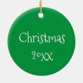 Sugar Plum Pudding kerstfeestdag dessert Keramisch Ornament (Achterkant)