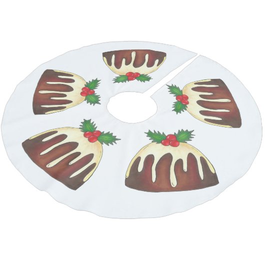 Sugar Plum Pudding kerstfeestdag dessert Kerstboom Rok (Gekanteld)