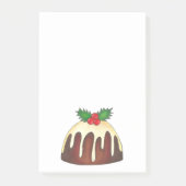 Sugar Plum Pudding Kerstmis Foodie Post-its Post-it® Notes (Voorkant)