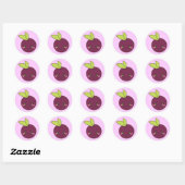 Sugar Plum Ronde Sticker (Vel)