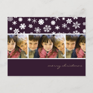 Sugar Plum Snowflakes :: Kerstfoto Briefkaart