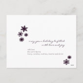 Sugar Plum Snowflakes :: Kerstfoto Briefkaart (Achterkant)