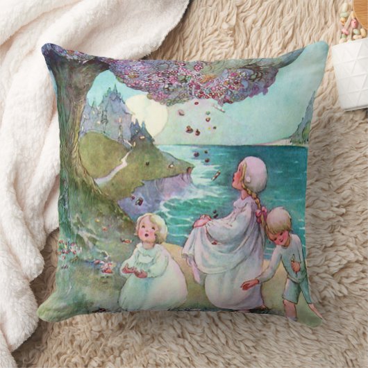 Sugar Plum Tree Children Anne Anderson Fine Art Kussen (Deken)