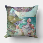 Sugar Plum Tree Children Anne Anderson Fine Art Kussen (Voorkant)