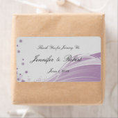 Sugar Plum Tree Sneeuwvlokken Bruiloft Water Label (Insitu)